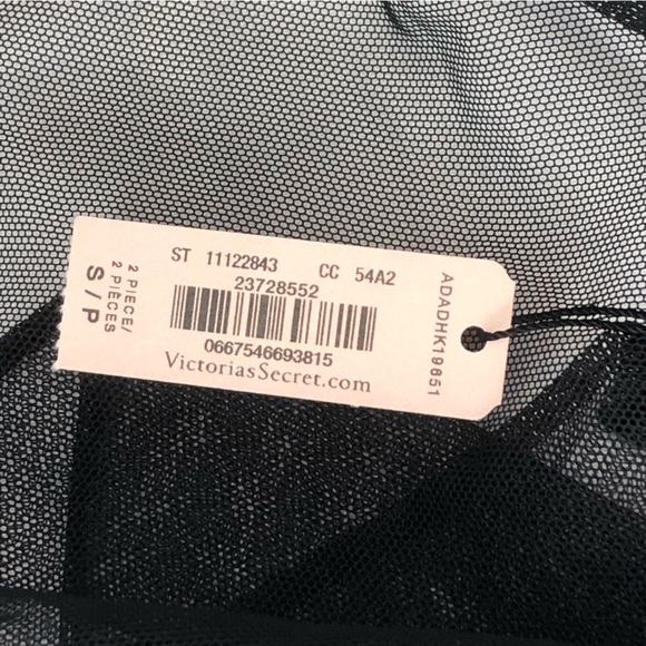 Victoria’s Secret Black Lace Babydoll Nighty NWT - Picture 9 of 10